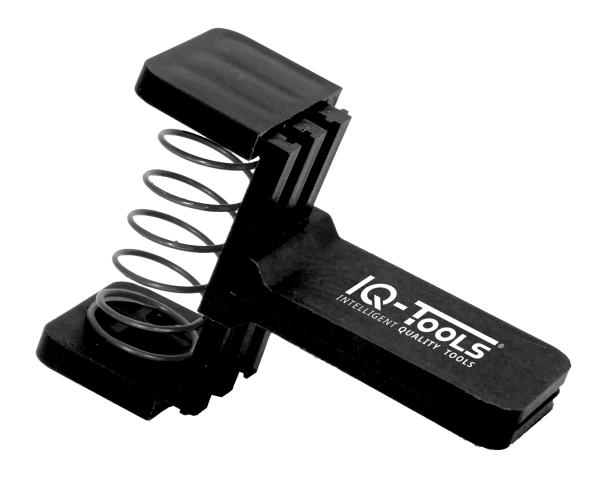 Kompribandklammer 0 - 30 mm schwarz | praktische Klammer für angebrauchte Rollen | Rolle wird gesperrt und das Aufquellen verhindert | einfache Art Kosten und Material zu sparen